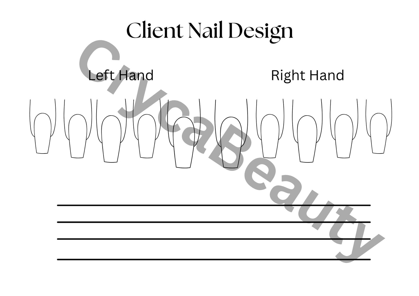 Client Nail Design Template